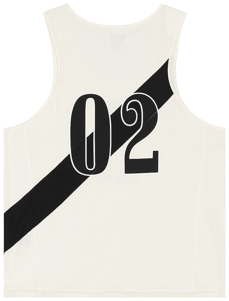 Rhude 02 Stripe Tank Off WhiteBlack