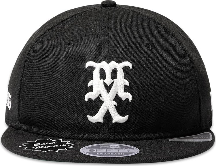 SAINT Mxxxxxx x New Era 9FIFTY MX Logo Cap Black