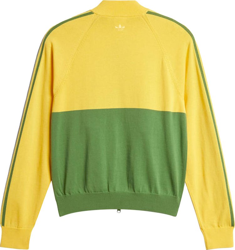 adidas x Wales Bonner New Knit Track Jacket GoldGreen