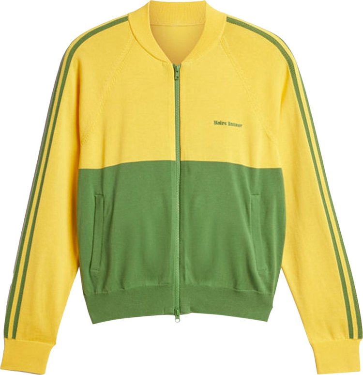 adidas x Wales Bonner New Knit Track Jacket GoldGreen