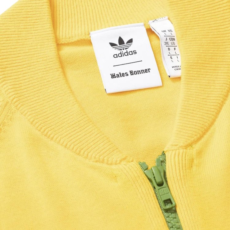 adidas x Wales Bonner New Knit Track Jacket GoldGreen