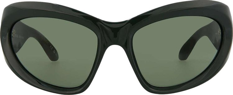 Balenciaga Wrap Around Sunglasses Green