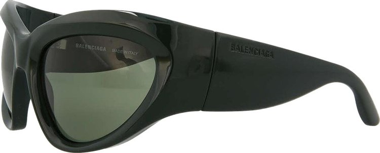 Balenciaga Wrap Around Sunglasses Green