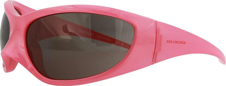 Balenciaga Wrap Around Sunglasses PinkGrey