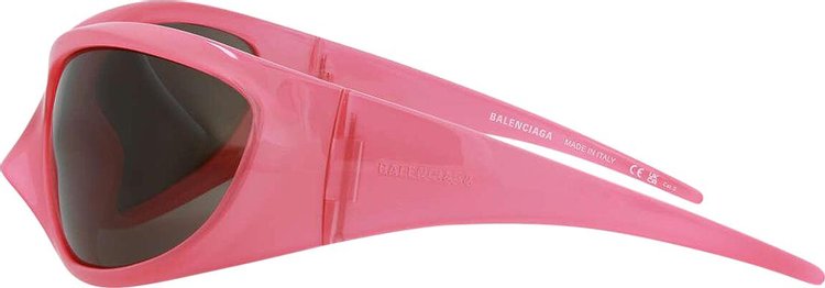 Balenciaga Wrap Around Sunglasses PinkGrey