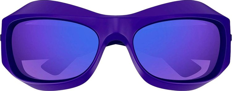 Bottega Veneta Wrap Around Sunglasses Violet