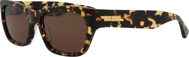 Bottega Veneta Square Sunglasses HavanaBrown