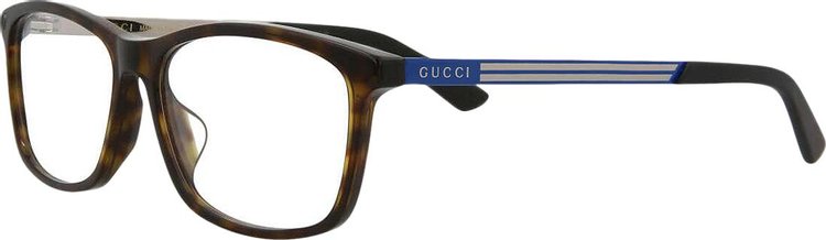 Gucci Rectangular Sunglasses HavanaBlueTransparent