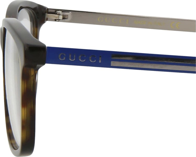 Gucci Rectangular Sunglasses HavanaBlueTransparent