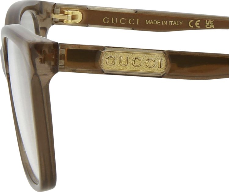 Gucci Rectangular Sunglasses BrownBrown