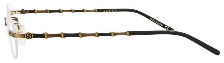 Gucci Oval Sunglasses GoldTransparent