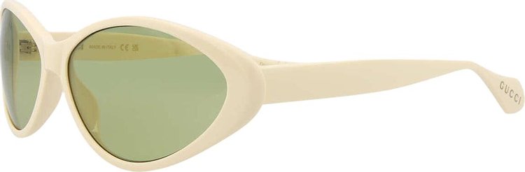 Gucci Wrap Around Sunglasses IvoryGreen