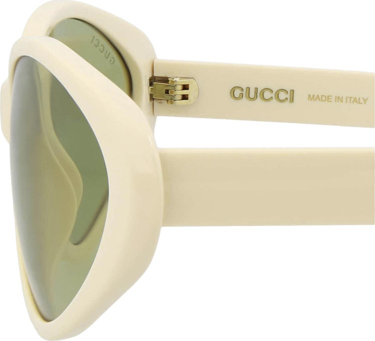 Gucci Wrap Around Sunglasses IvoryGreen