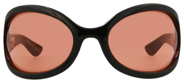 Gucci Wrap Around Sunglasses BlackRed