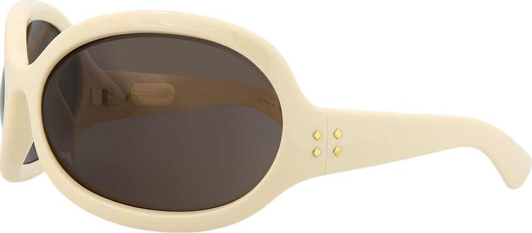 Gucci Wrap Around Sunglasses WhiteBrown