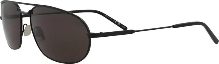 Saint Laurent Oval Sunglasses Black