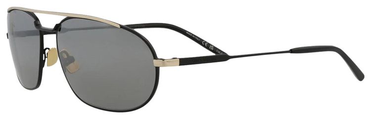 Saint Laurent Oval Sunglasses BlackSilver