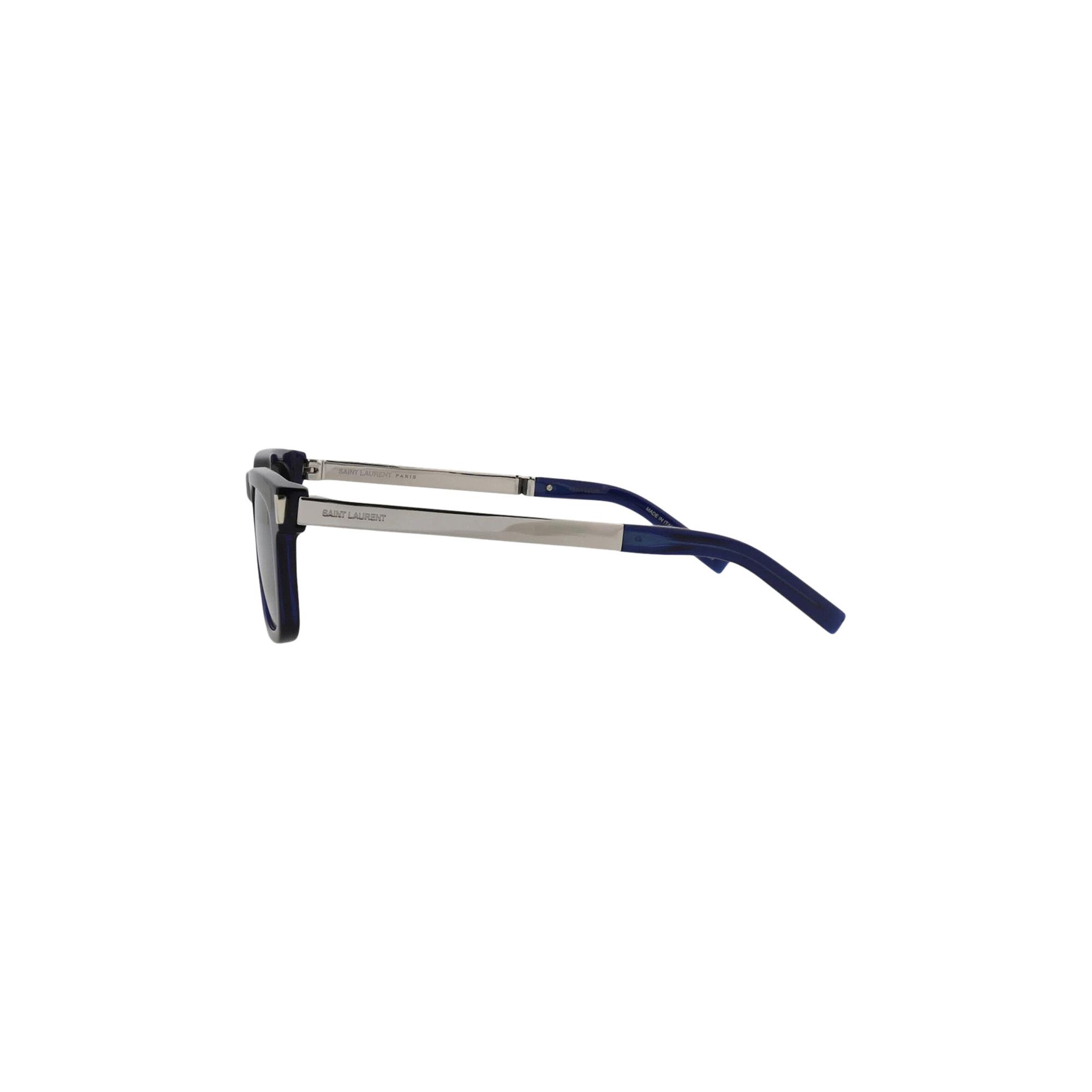 Buy Saint Laurent Square Sunglasses 'Blue/Silver' - SL 581