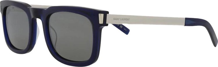 Saint Laurent Square Sunglasses BlueSilver