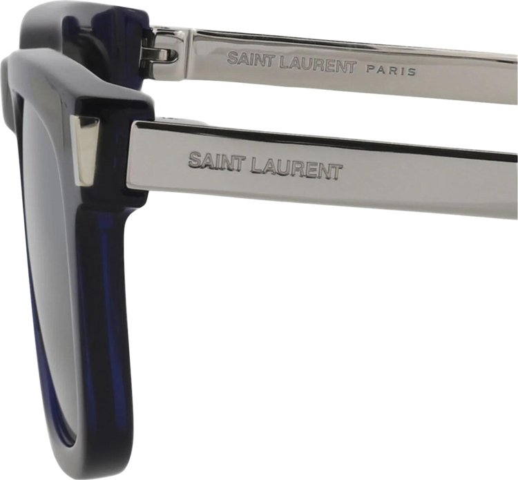 Saint Laurent Square Sunglasses BlueSilver