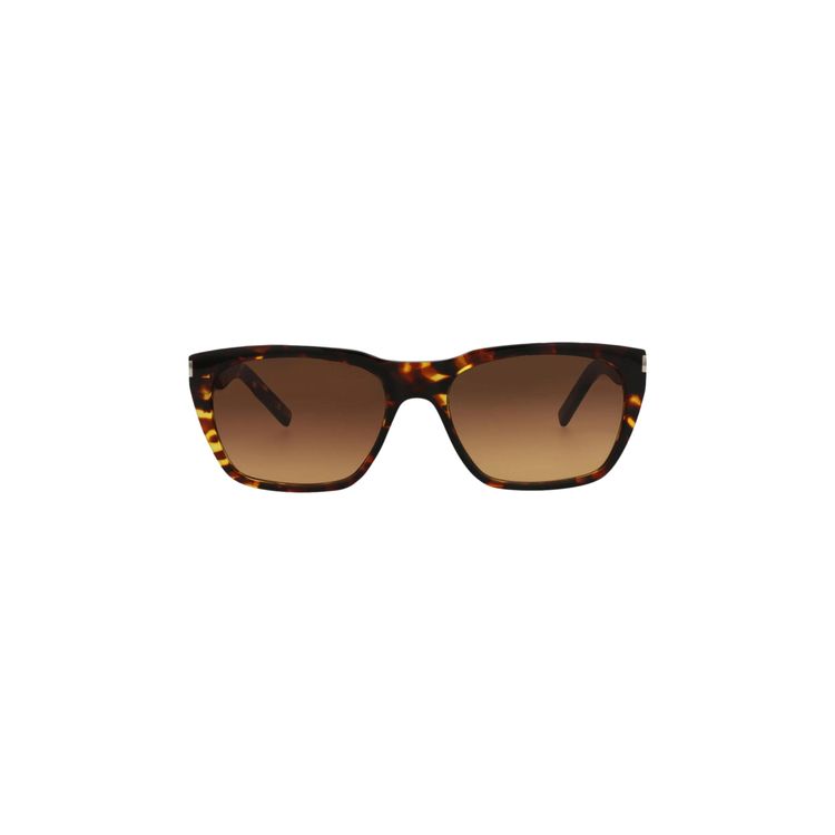 Saint Laurent Square Sunglasses HavanaBrown
