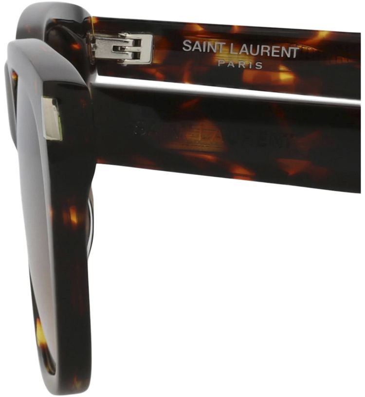 Saint Laurent Square Sunglasses HavanaBrown