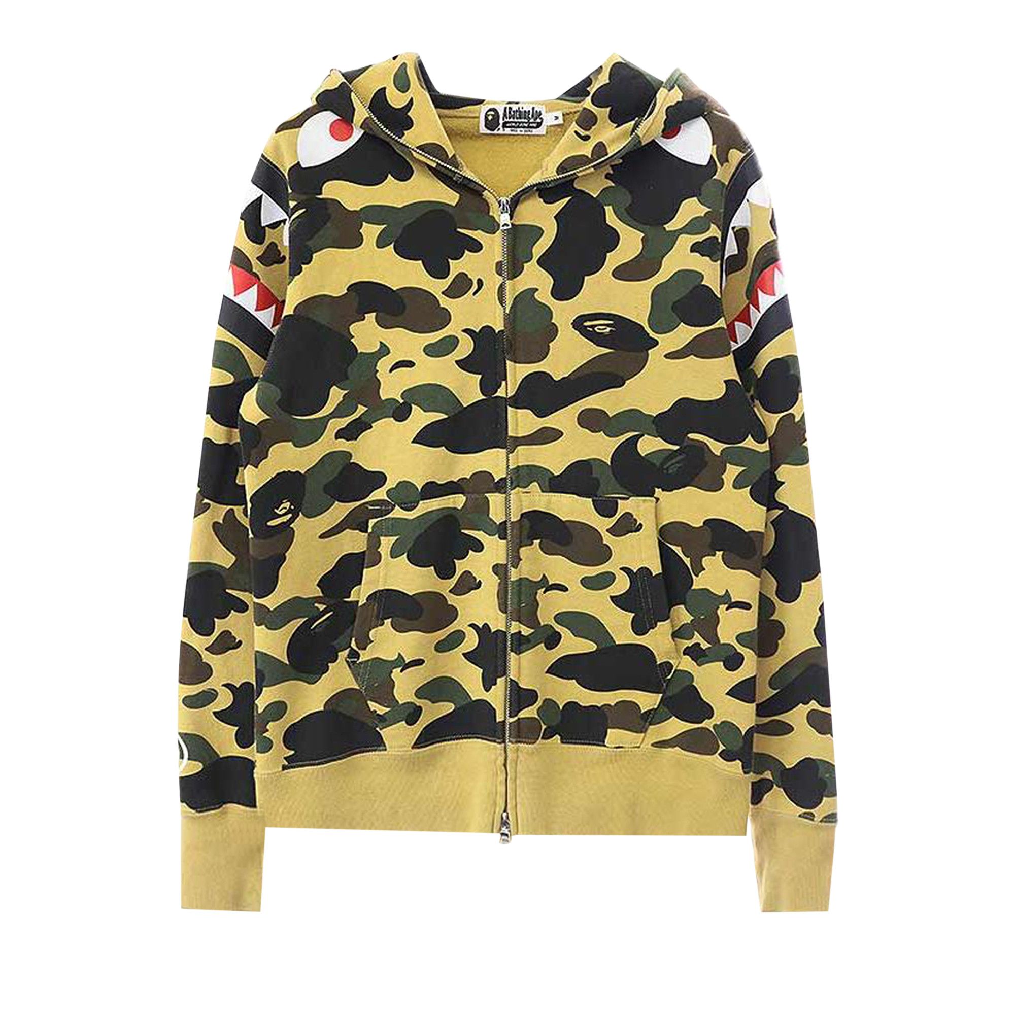 Buy BAPE 1st Camo Shark Shoulder Hoodie 'Multicolor