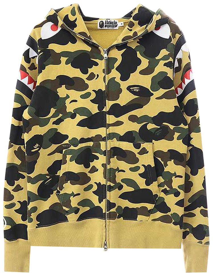 BAPE 1st Camo Shark Shoulder Hoodie Multicolor