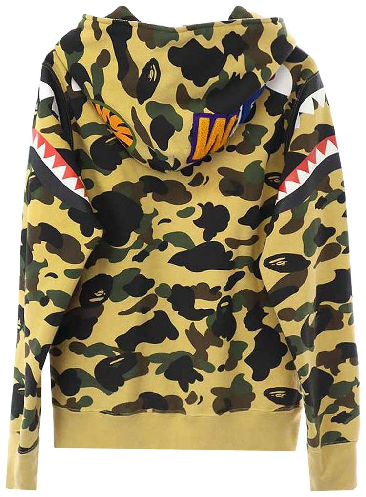 BAPE 1st Camo Shark Shoulder Hoodie Multicolor