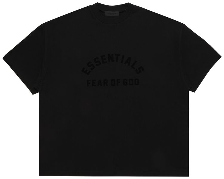 Fear of God Essentials Heavy Jersey Crewneck T Shirt Jet Black