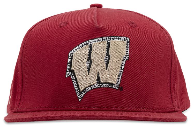 Cactus Jack by Travis Scott x Mitchell  Ness University Of Wisconsin Hat Red