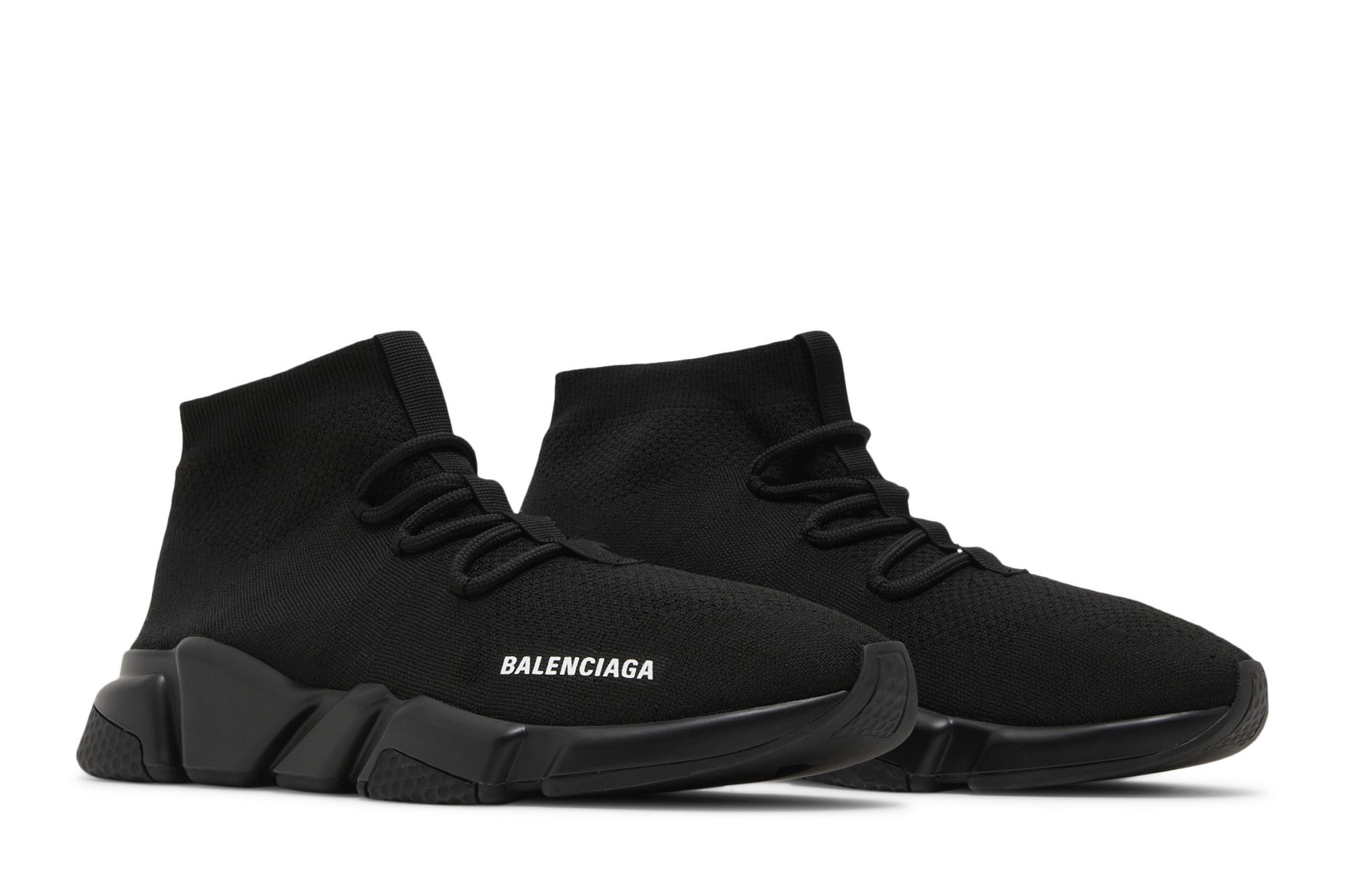Balenciaga speed lace up black discount