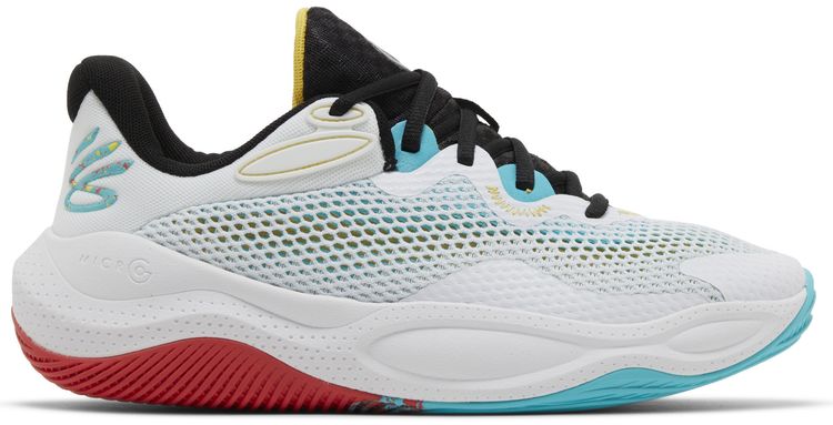 Under Armour Curry Splash 24 White Belt Blue