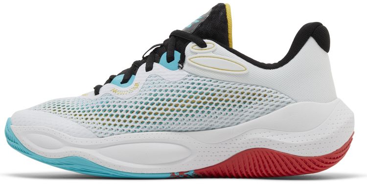 Under Armour Curry Splash 24 White Belt Blue