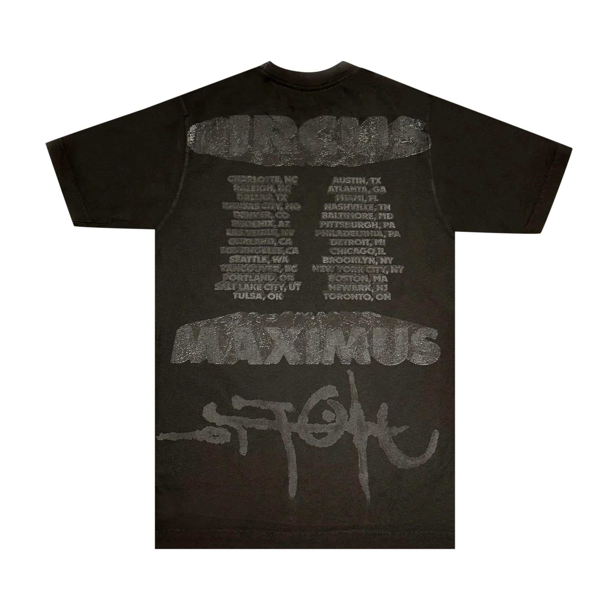 Buy Cactus Jack by Travis Scott Green Hyena Tour Tee 'Black' - TSBH 639  BLAC | GOAT