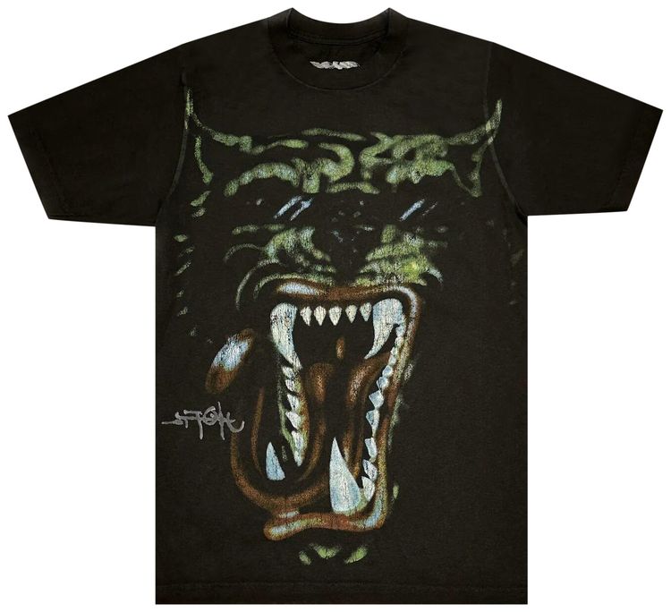 Cactus Jack by Travis Scott Green Hyena Tour Tee Black