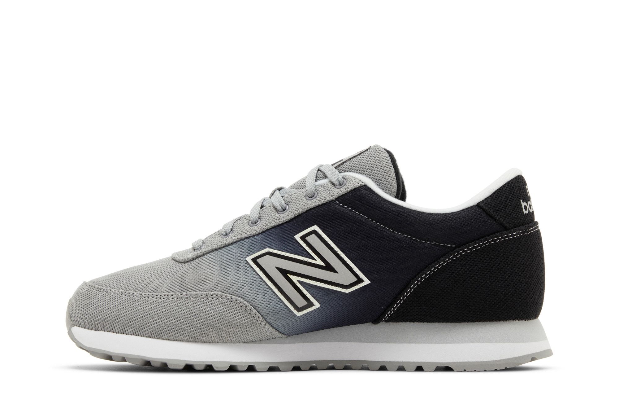 New Balance 501 Textile Mens Shoes Grey with Black