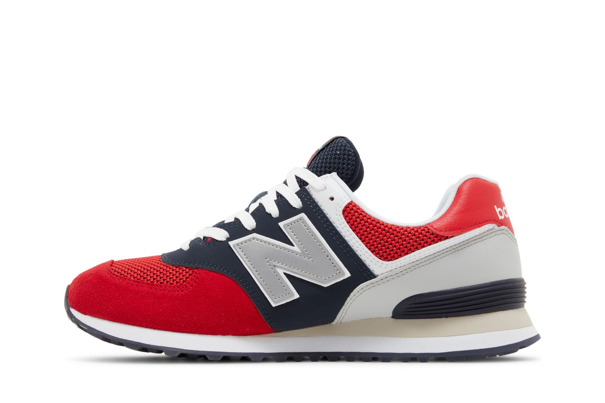 Size 10.5 574 Pebbled Sport Team Red