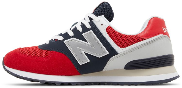 New Balance 574 Pebbled Sport Team Red