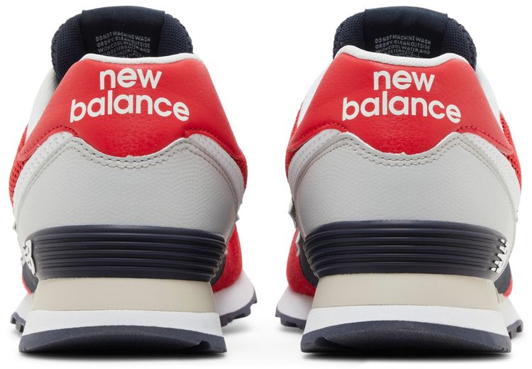 New Balance 574 Pebbled Sport Team Red