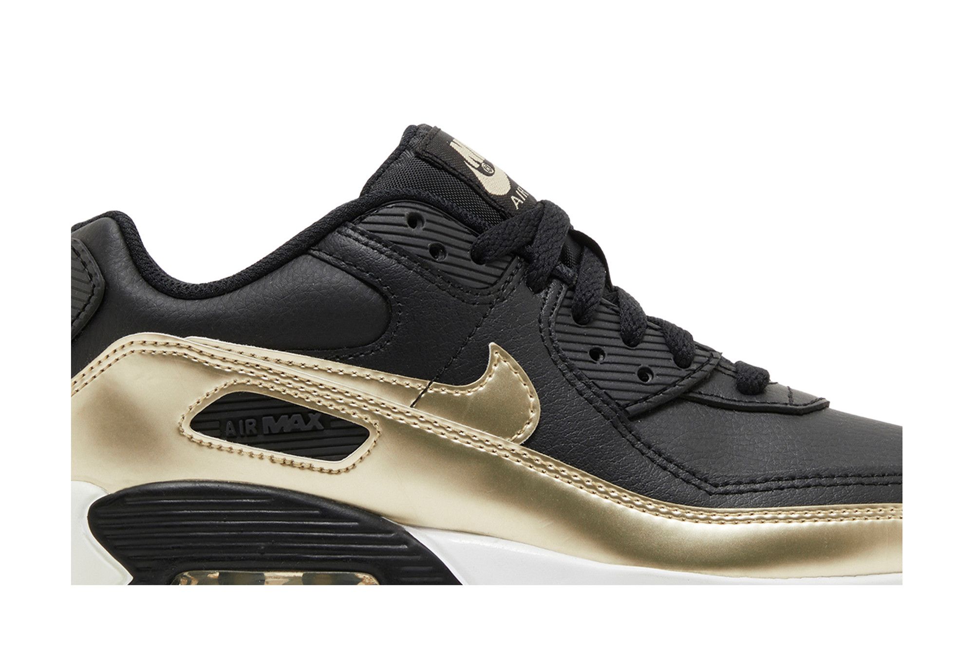 Buy Air Max 90 LTR GS 'Black Metallic Gold Star' - CD6864