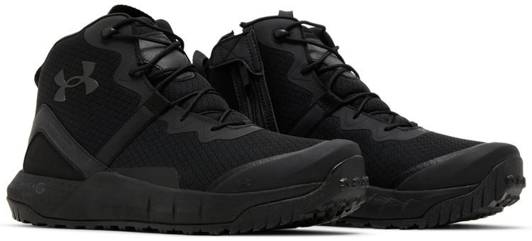 Under Armour Micro G Valsetz Zip Mid Tactical Boots Black Jet Grey