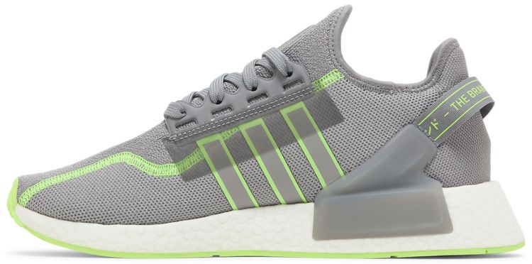 Adidas NMD R1 V2 Grey Signal Green
