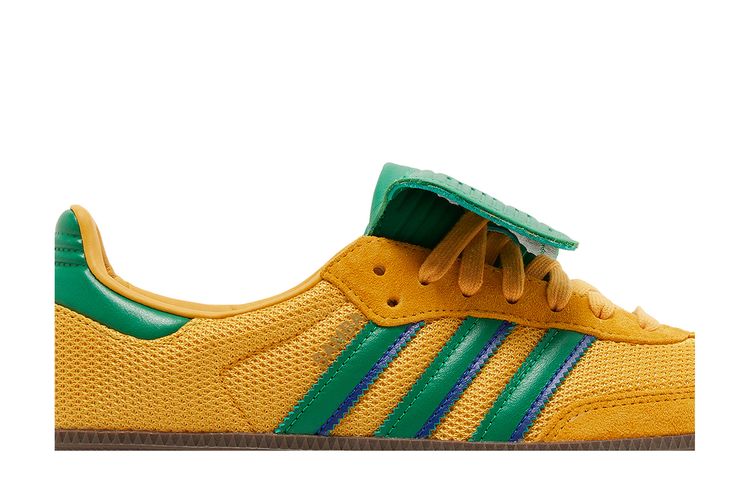 adidas gazelle silver green womens adidas Women's Originals Samba OG "Green Preloved Yellow Velvet" main image 0