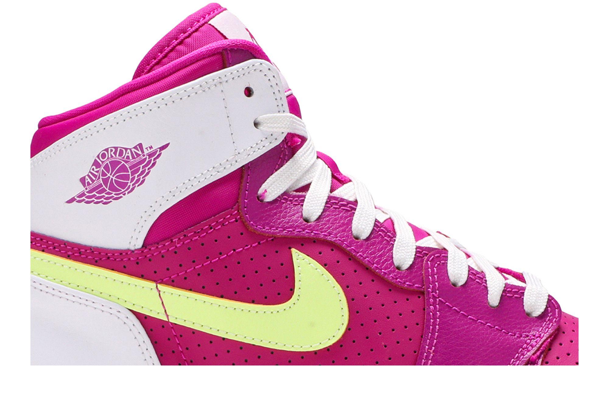 New Air Jordan 1 Mid Cyber Active Fuchsia Size 4 Rare Retro