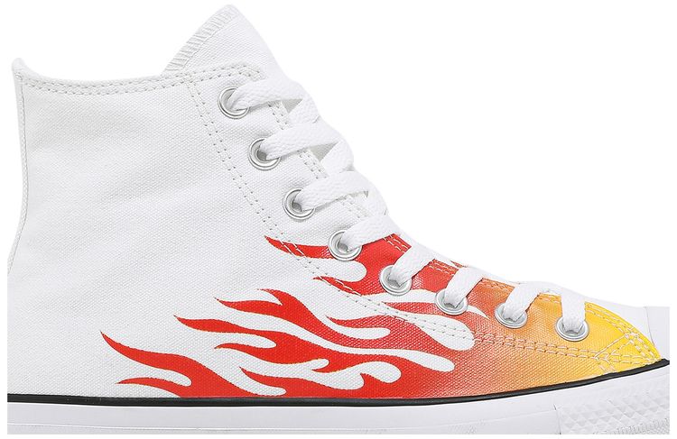 Converse Chuck Taylor All Star High Archive Print   White Flame
