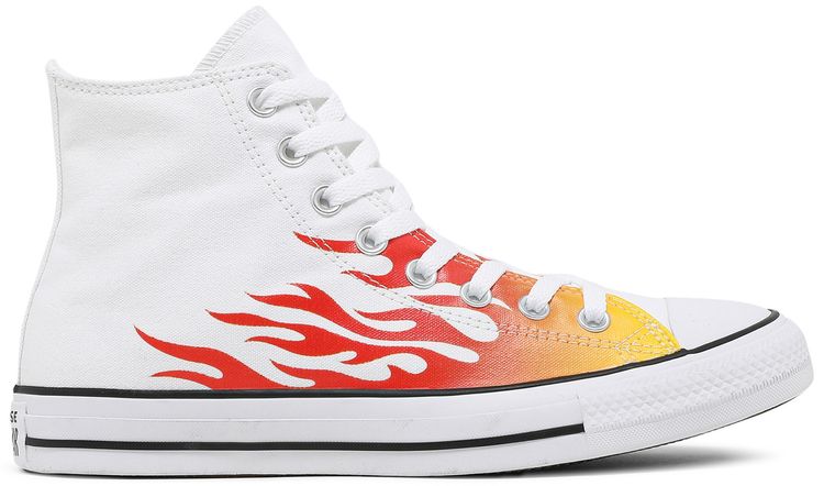 Converse Chuck Taylor All Star High Archive Print   White Flame