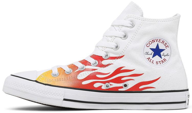 Converse Chuck Taylor All Star High Archive Print   White Flame
