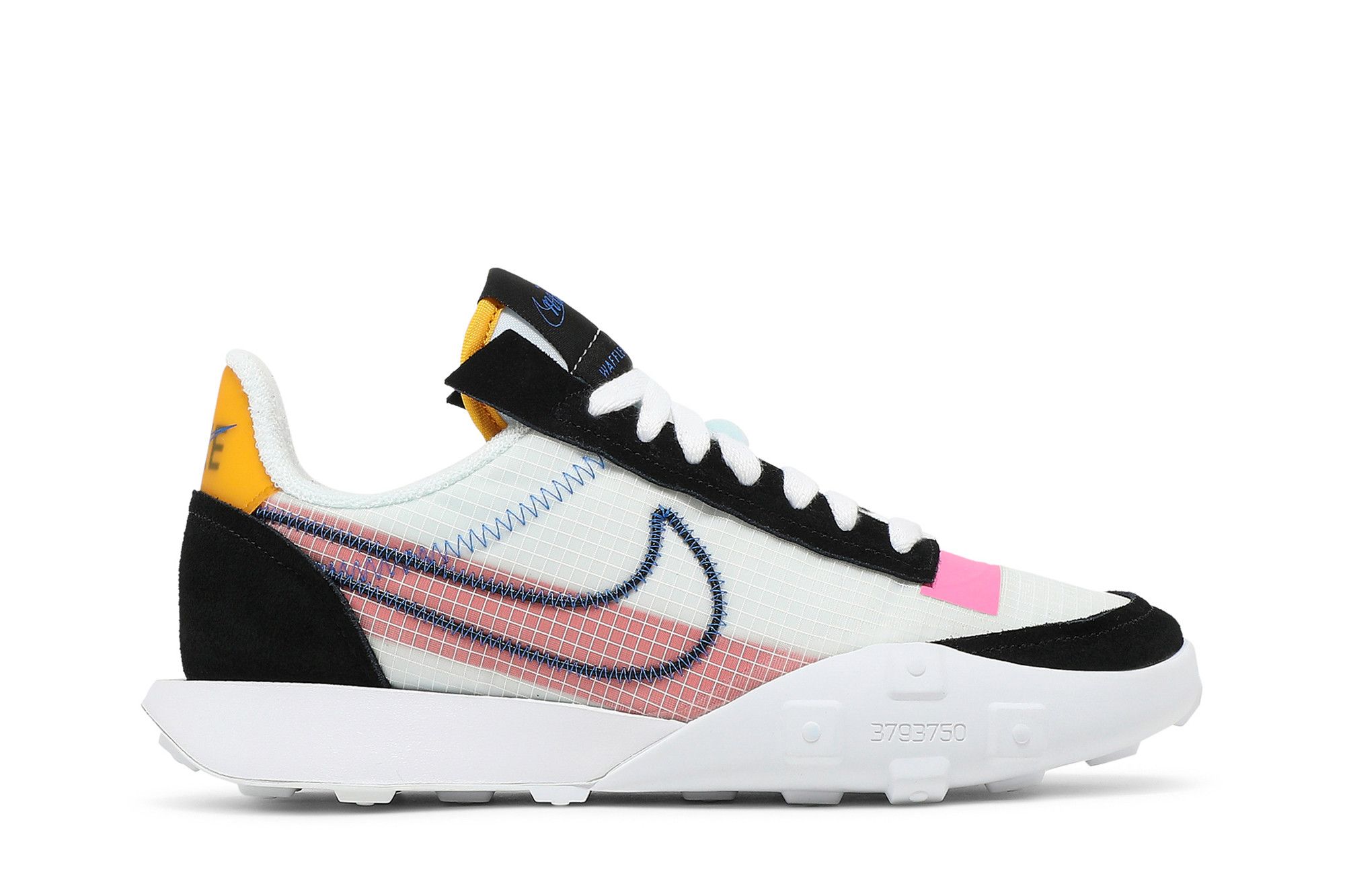 nike waffle racer red white