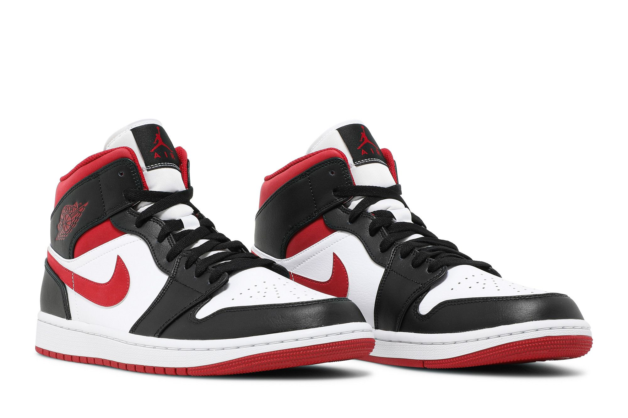 Jordan mid 1 red black online